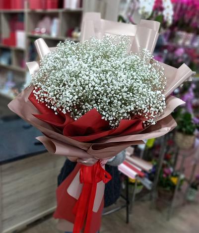 Букет цветов из: Гипсофила в Сюмси