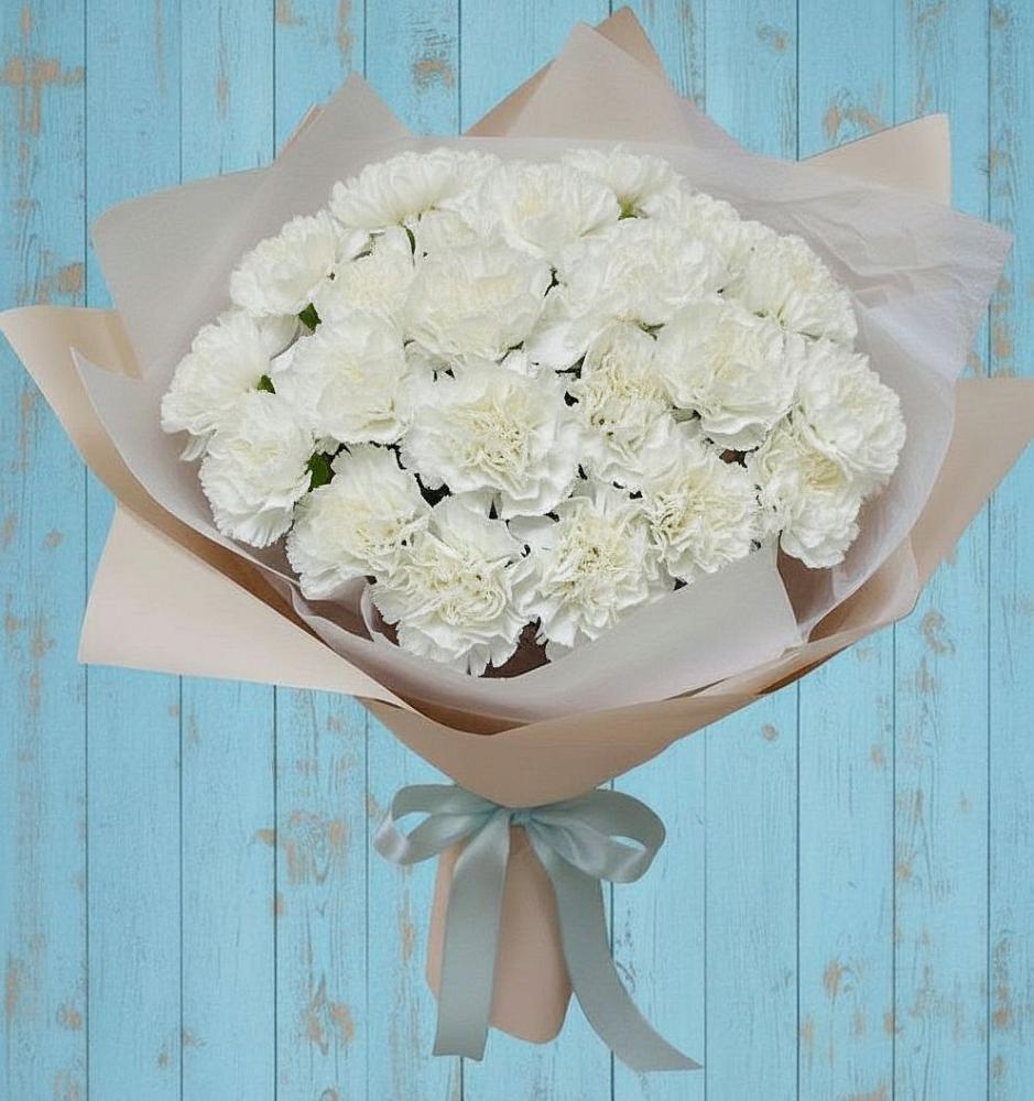 Букет цветов из: Гвоздики в Сюмси