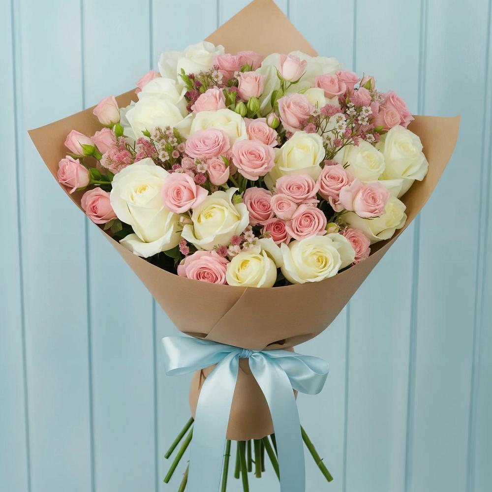 Букет цветов из: Розы в Сюмси