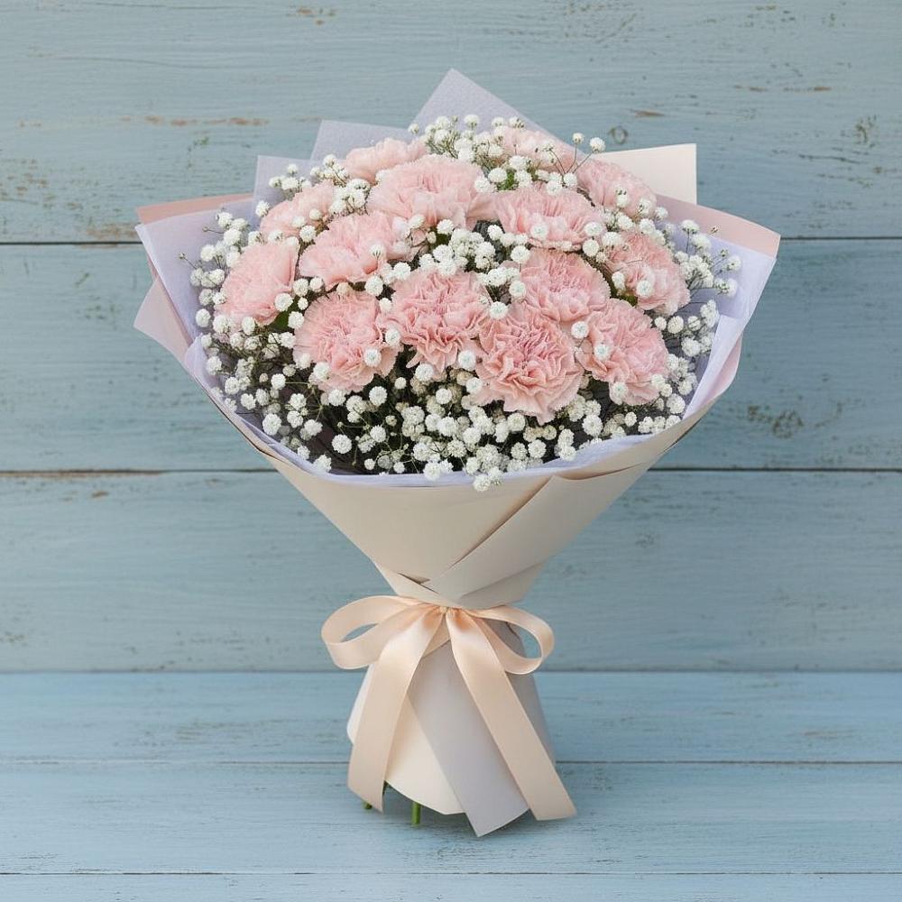 Букет цветов из: Гвоздики в Сюмси