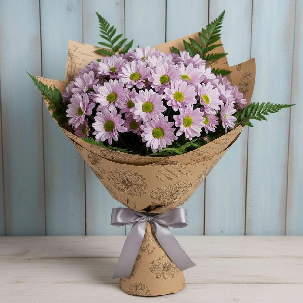 Букет цветов из: Хризантемы в Сюмси