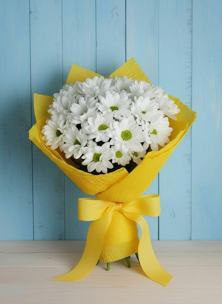 Букет цветов из: Хризантемы в Сюмси