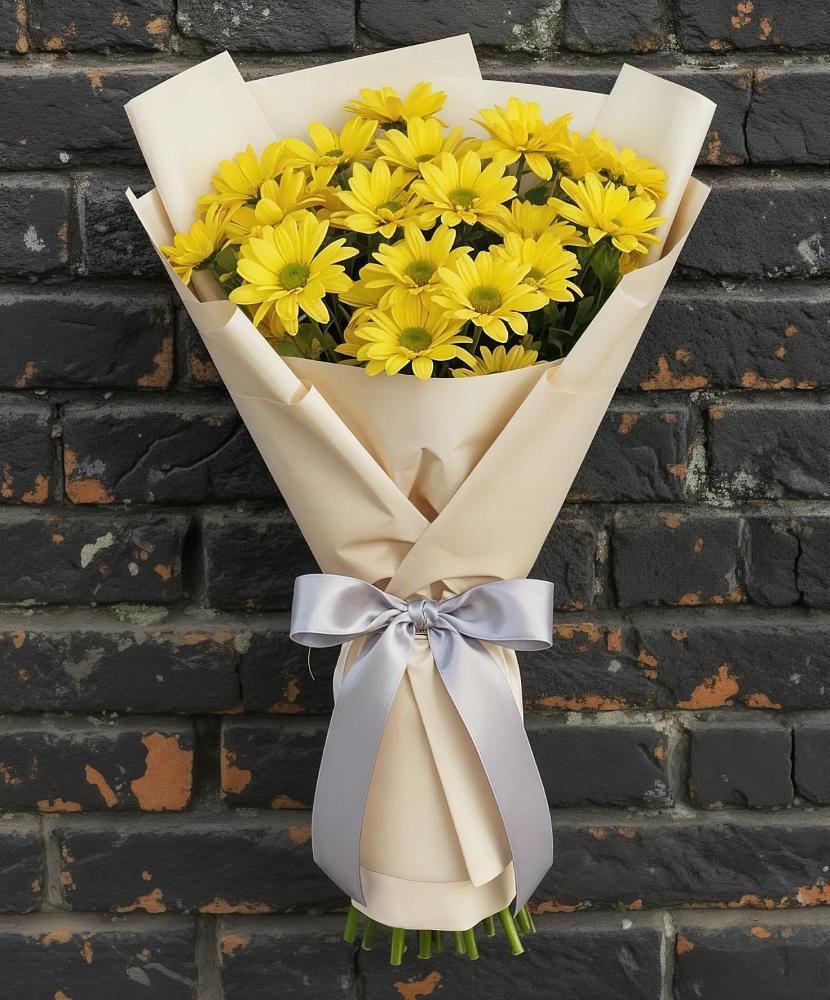 Букет цветов из: Хризантемы в Сюмси