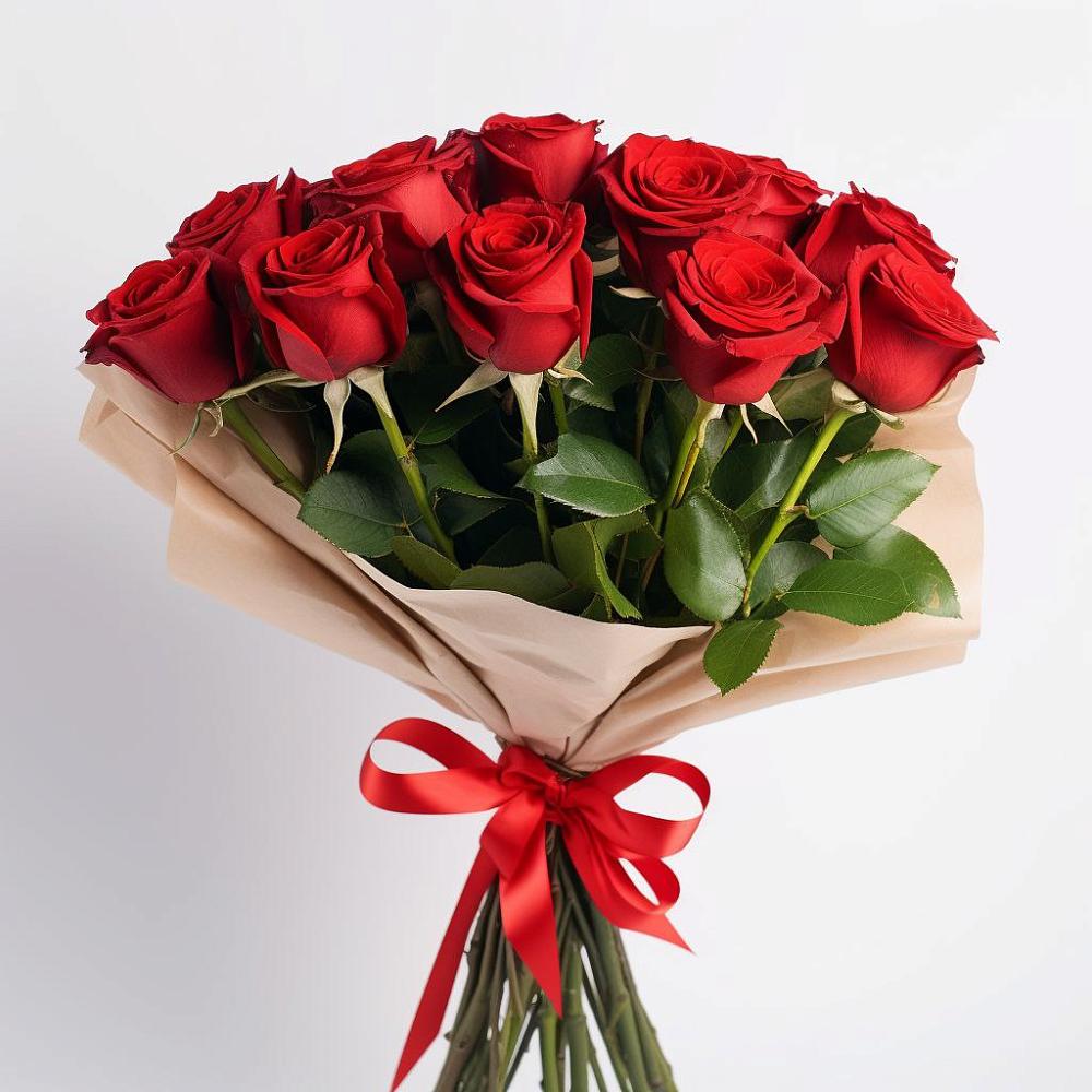 Букет 11 Красных роз Эдлесс Лав в Сюмси